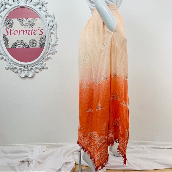 Anthropologie Floreat / Ombré Fringe Maxi - Picture 4 of 8